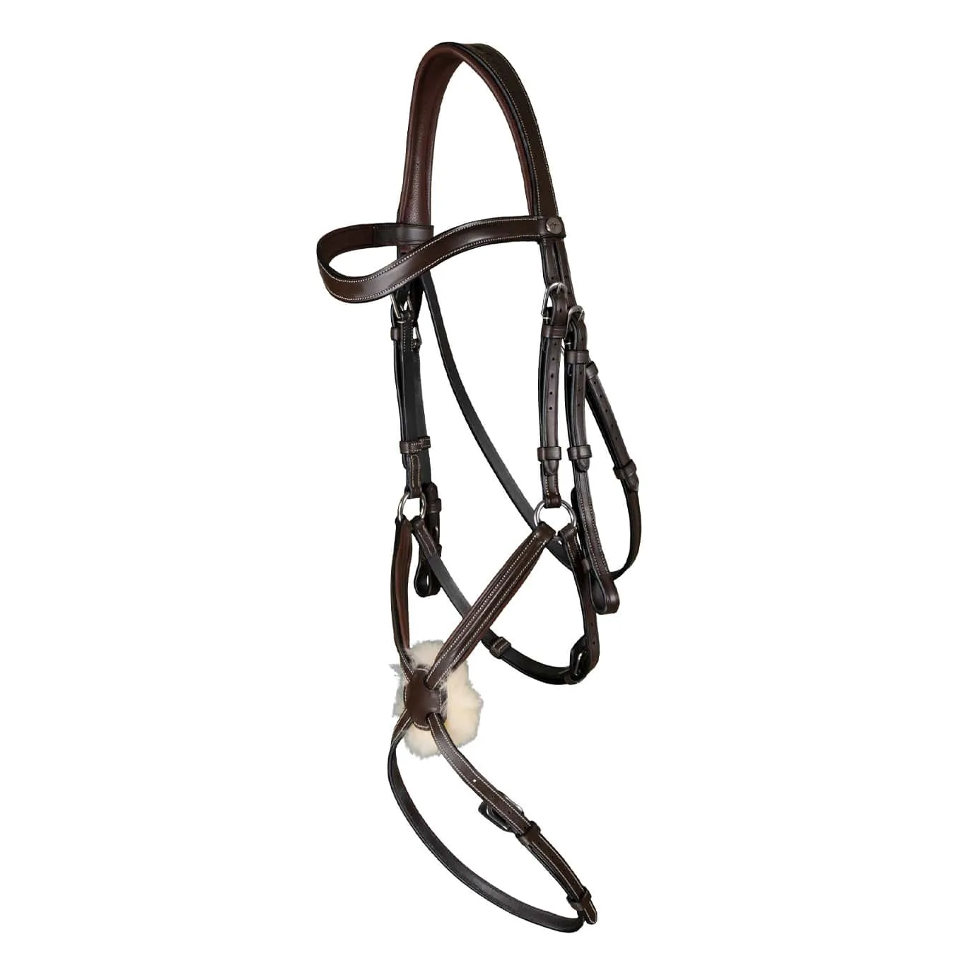 Dy'on Working Collection Grackle Noseband Bridle - Brown