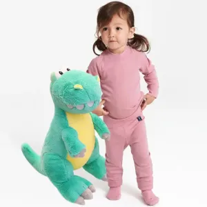 ELAINREN Ultra-Soft Green Tyrannosaurus Rex Stuffed Pillow Lovely Standing T-rex Dino Plush Toy Lifelike Cuddle Dinosaur Plushie Doll Gifts/25.6''