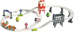 Electric Train Track Set Train Toy Set Development Toy Interactive Fun Creative for Girls Boys 3 4 5 6 7 8  Year Old Gift, City Track XL