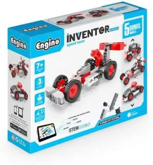 Engino Inventor Speed Racer with 5 Models Mechanics and Construction Toy for Ages 7 