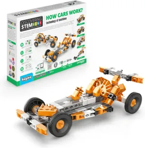 Engino STEM Toys, Technology of Machines- How Cars Work, Construction Toys for Kids 9 , Educational Toys, Gifts for Boys & Girls (10 Model Options)