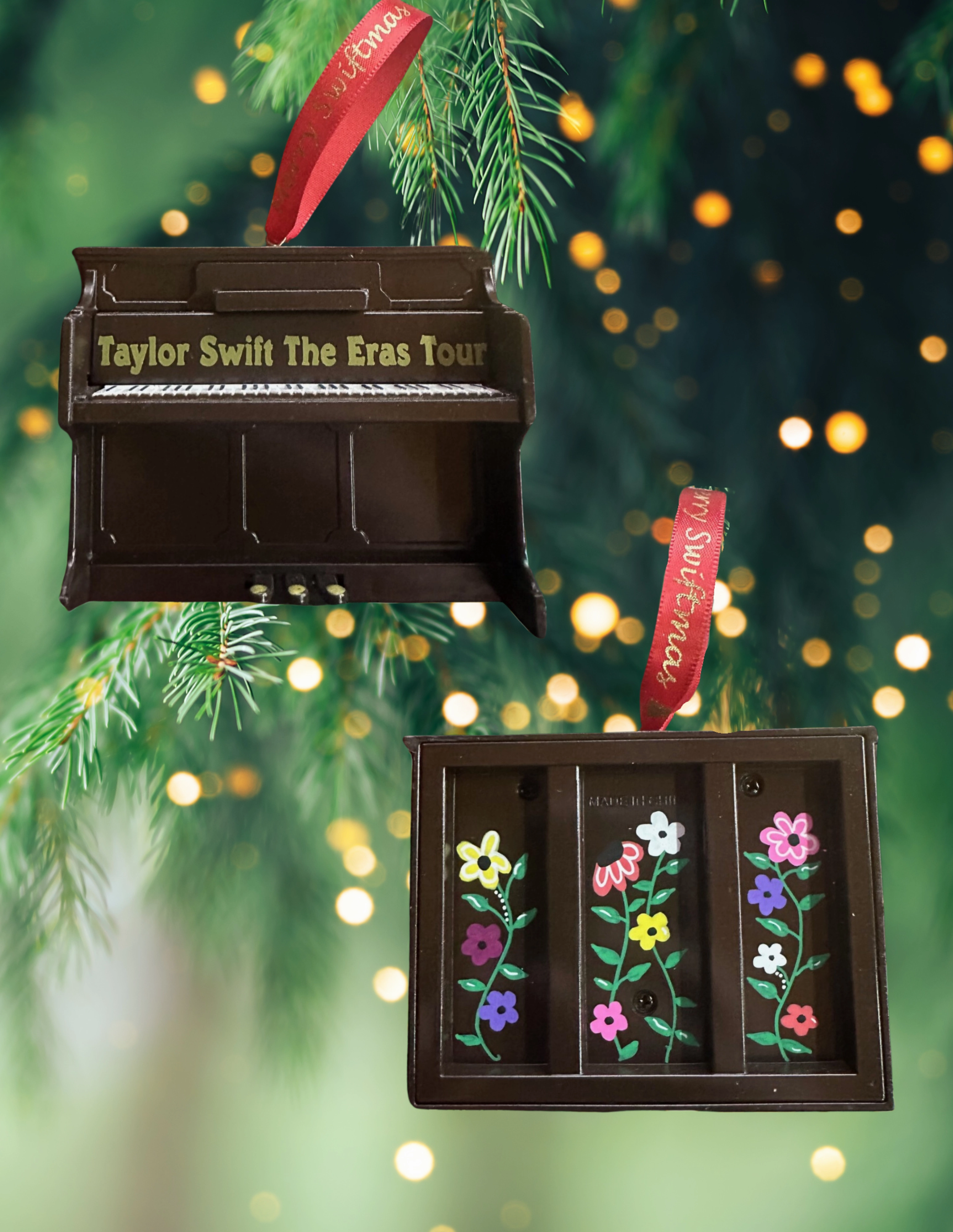 Eras Tour Surprise Song Piano-Hand Painted-3D Ornament