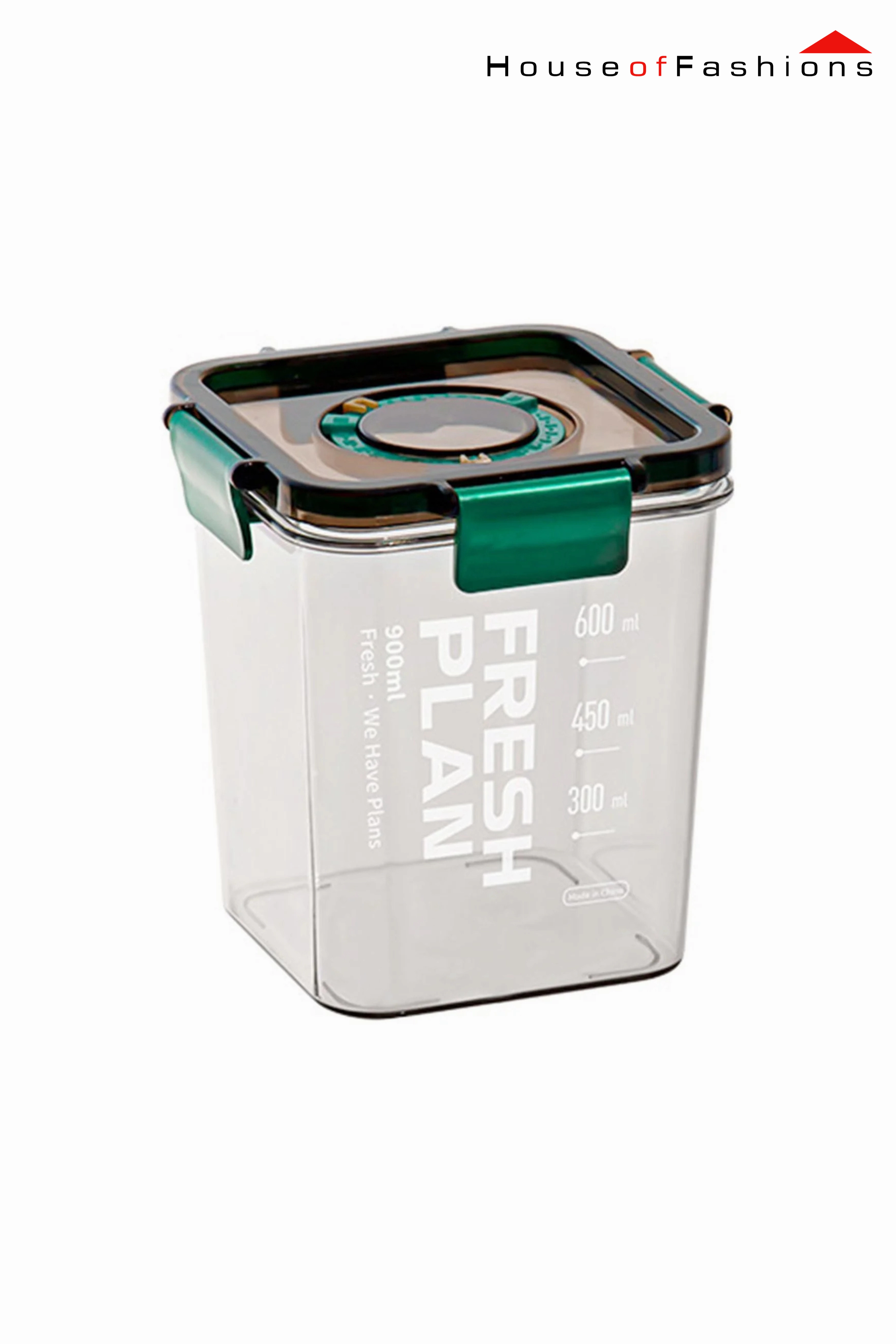 Extra Large Airtight Food Storage Container with Lid – Clear Kitchen Organizer for Flour, Sugar, Rice, Cereal, Snacks – 900ml