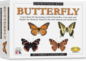 Eyewitness Kits Perfect Cast Butterfly Cast, Paint, Display and Learn Craft Kit