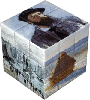 Famous Oil Paintings Photo Magic Cube, Famous Art Paintings Photo Magic Square, Gift for Art Lover, Creative Puzzle Cube (Monet)