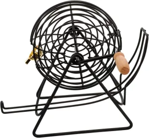 FAVOMOTO Handheld Machine Toy Multi-Purpose Bingo Game Cage for Parties Interactive Plaything for Fun Engagement Compact Desktop Game for All Ages