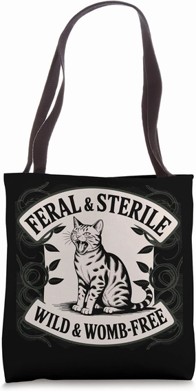 Feral And Sterile Cat Hysterectomy Uterus Surgery Tote Bag