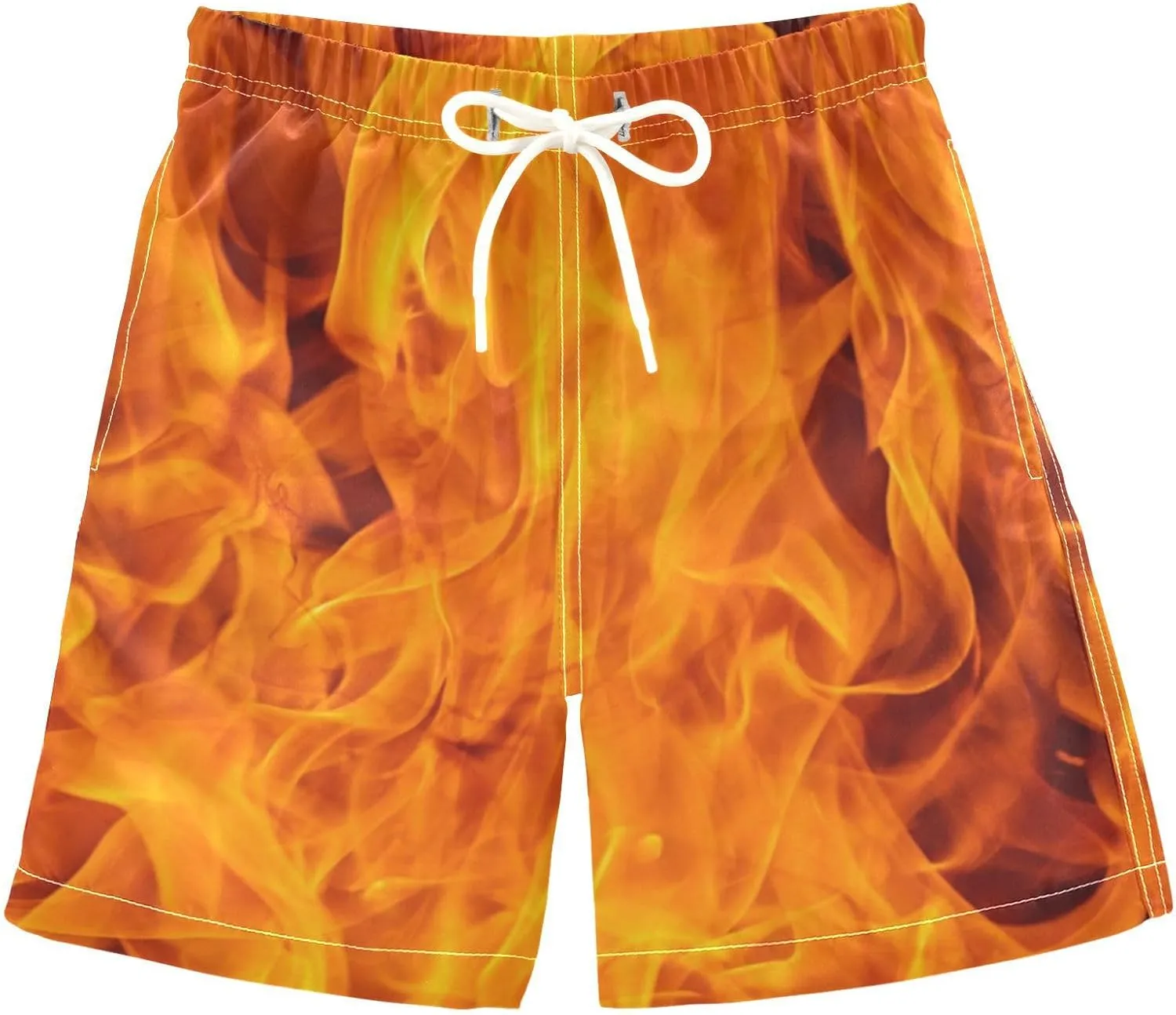 Fire Flame Boys Swim Trunks Toddler Swim Shorts Little Boys Bathing Suit Swimsuit Toddler Boy Swimwear