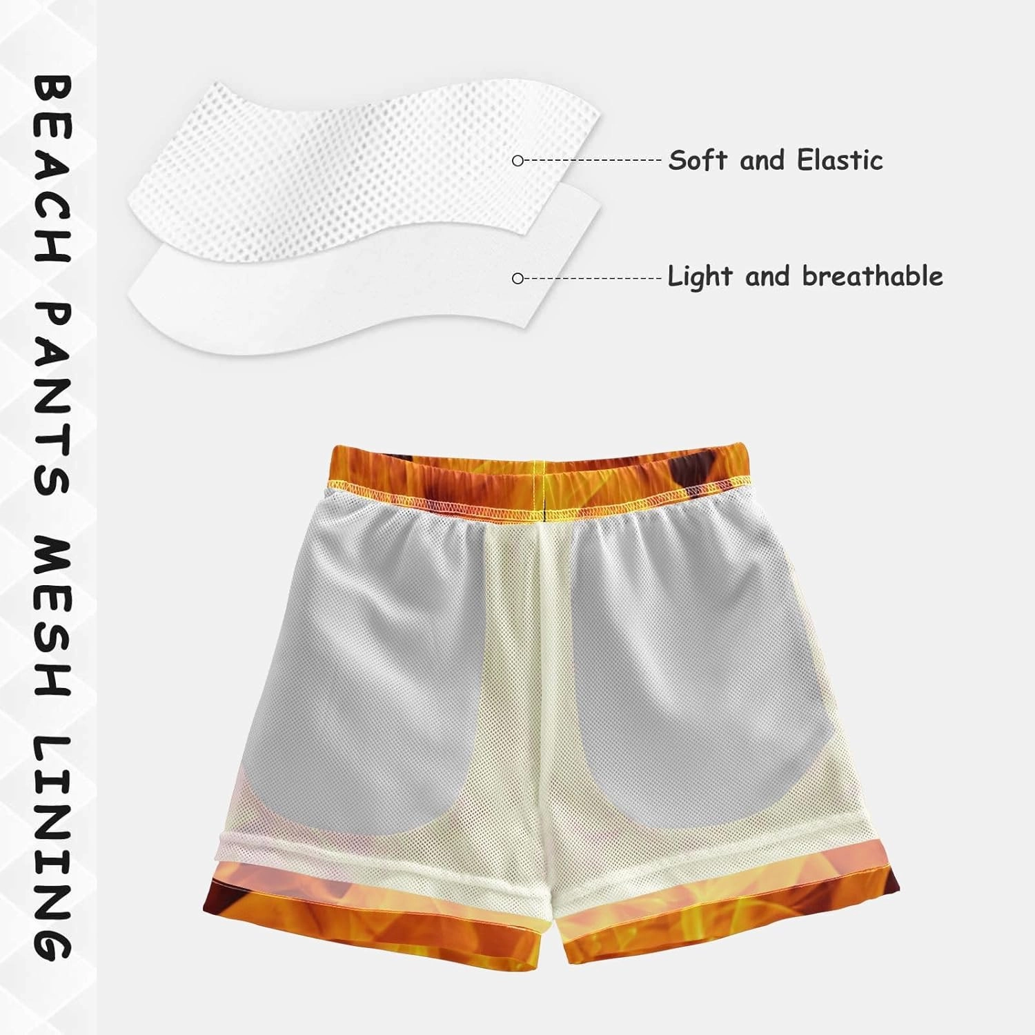 Fire Flame Boys Swim Trunks Toddler Swim Shorts Little Boys Bathing Suit Swimsuit Toddler Boy Swimwear