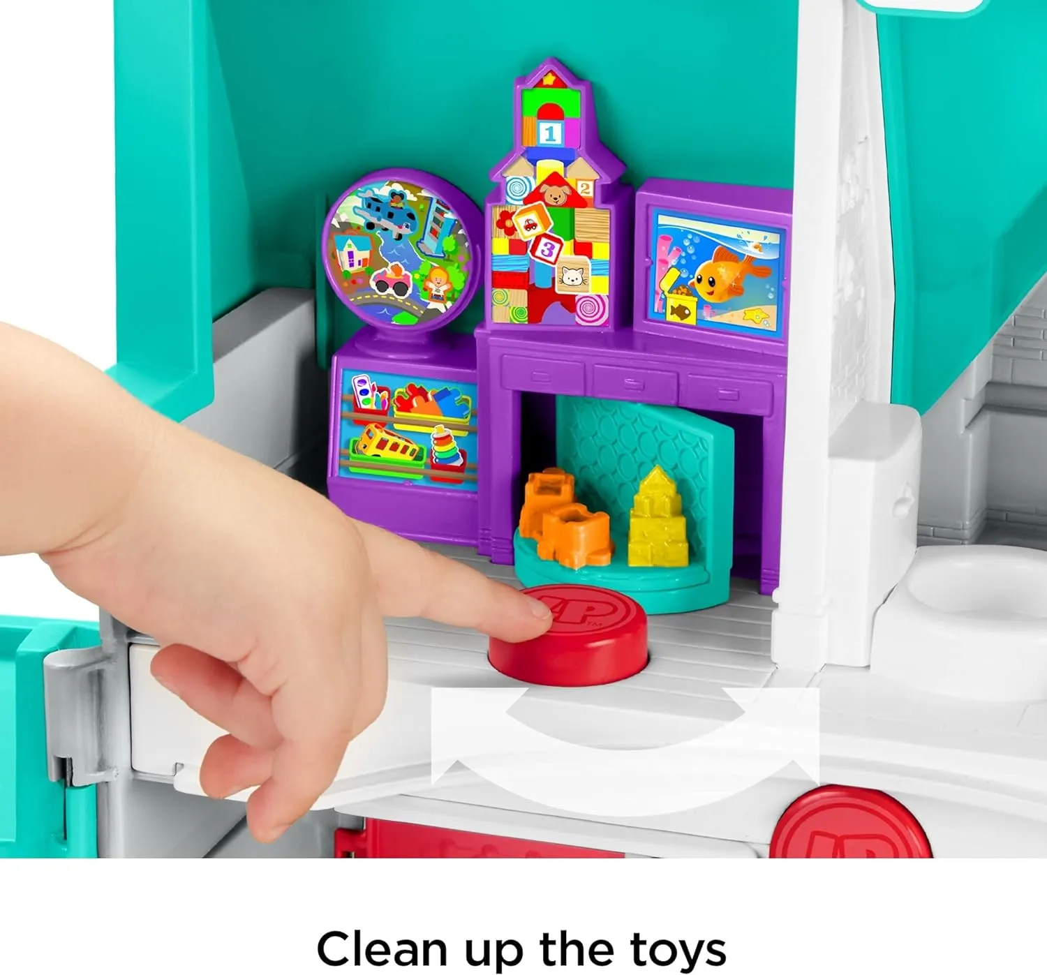 Fisher-Price Little People Toddler Toy Big Helpers Home Playset with Music Lights & Figures for Preschool Pretend Play Kids Ages 1  Years
