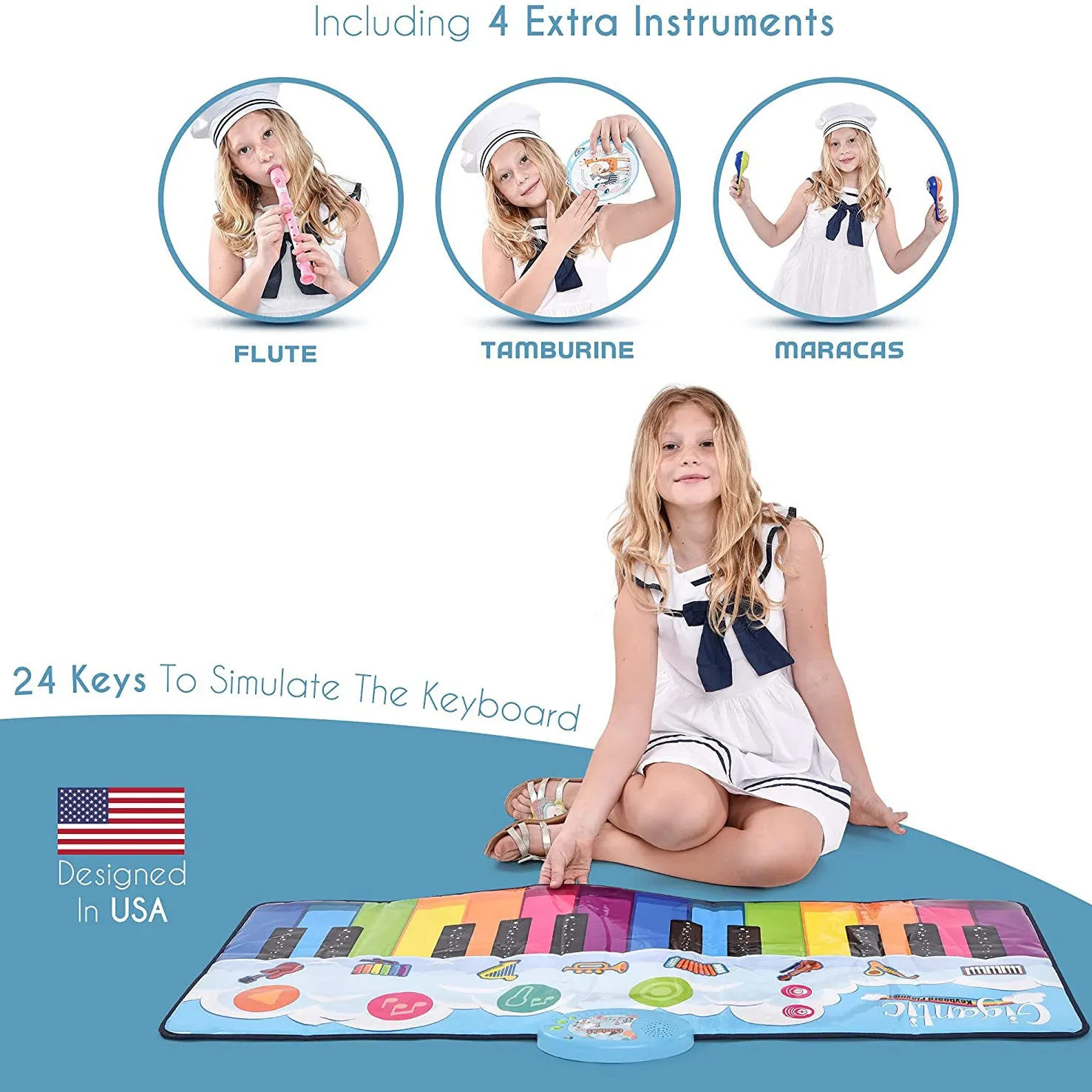 Floor Piano Mat for Kids