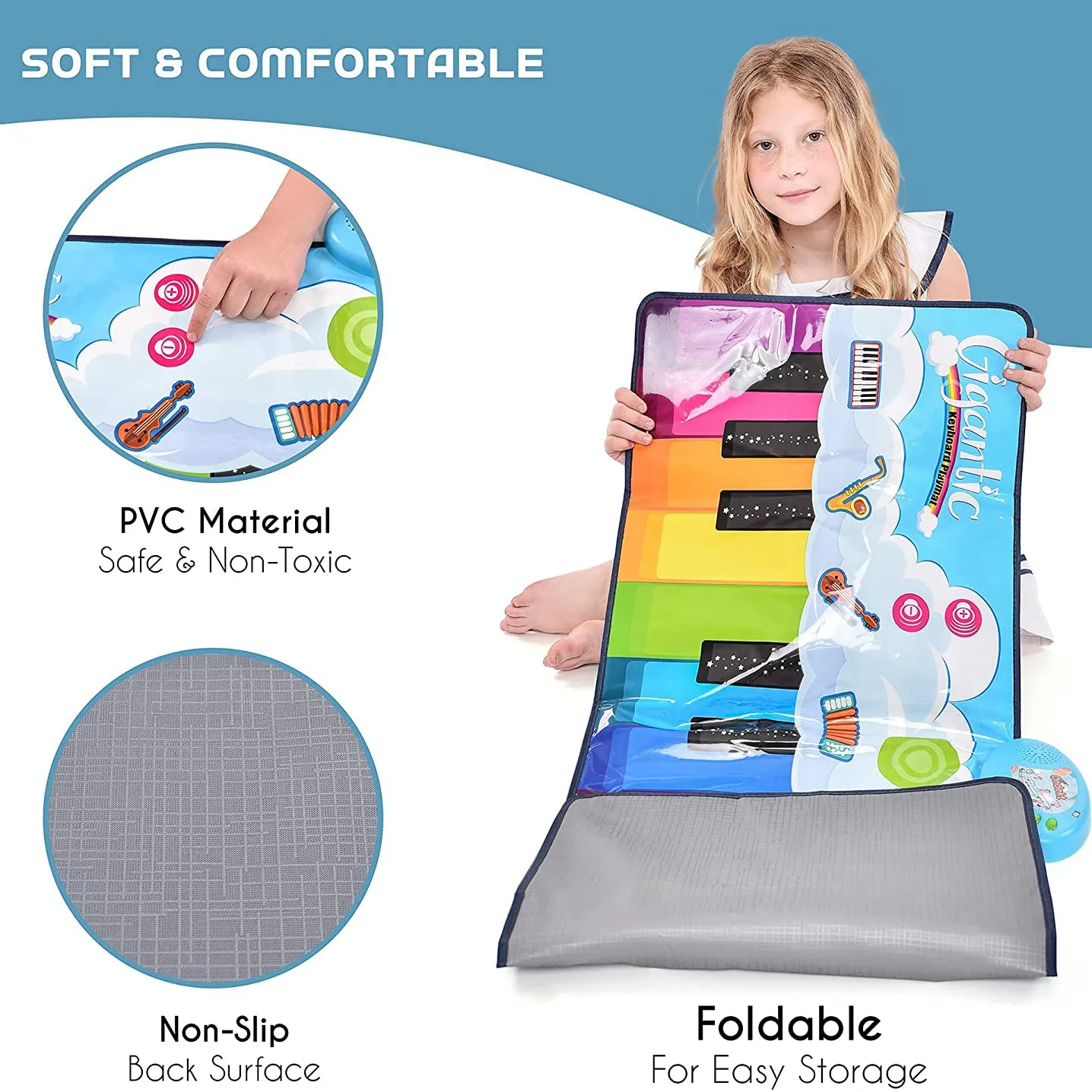 Floor Piano Mat for Kids