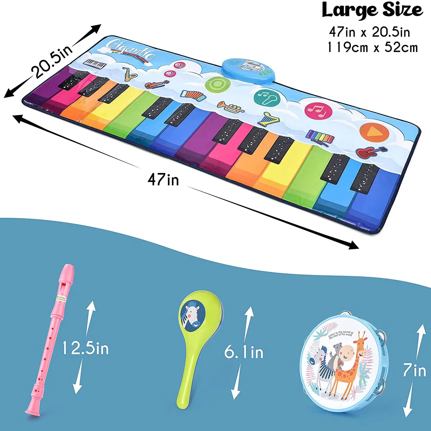 Floor Piano Mat for Kids
