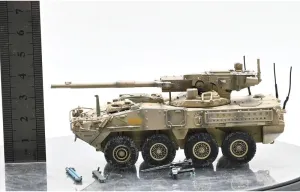 FloZ for 3R US M1128 Stryker Mobile Artillery System Sand NO.092Y 1/72 Tank Pre-Built Model