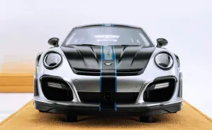 FloZ for AutoBarn for TechArt for Porsche for 911GTS Silver Limited Edition 1:18 Car Pre-Built Model