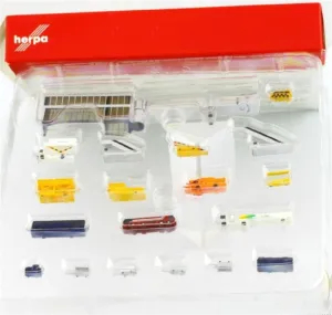 FloZ for Herpa Airport Accessories Various Vehicles and Bridge 1/500 Accessory Pre-Built Model