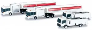 FloZ for Herpa for Airport Accessories Tank and Lavatory Truck Set Content: 4 Pieces 1:500 Accessory Pre-Built Model