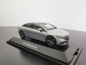 FloZ for Herpa for Mercedes for Benz for EQS New Energy Pure Electric SUV Silver Grey 1/43 Truck Pre-Built Model