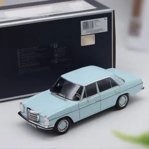 FloZ for NOREV for Mercedes for Benz 200 for W115 1968 Vintage car Blue 1:18 Car Pre-Built Model