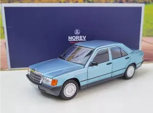 FloZ for NOREV for Mercedes for Benz for 190E for W201 1982 Blue 1:18 Car Pre-Built Model