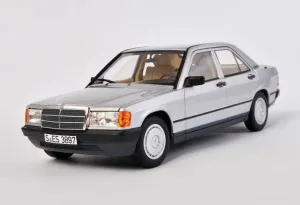 FloZ for NOREV for Mercedes for Benz for 190E for W201 1982 Silver 1:18 Car Pre-Built Model