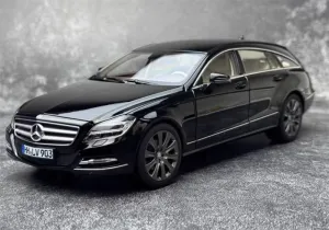 FloZ for NOREV for Mercedes for Benz for CLS 2011 Shooting Brake Black Metallic 1:18 Car Pre-Built Model