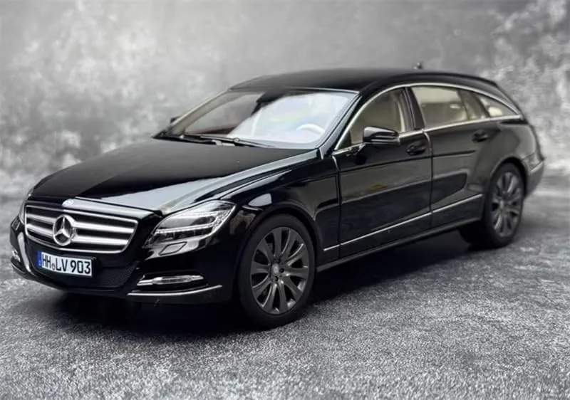 FloZ for NOREV for Mercedes for Benz for CLS 2011 Shooting Brake Black Metallic 1:18 Car Pre-Built Model