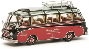 FloZ for Schuco for Setra S6 Brown/red Bus 1:43 Truck Pre-Built Model