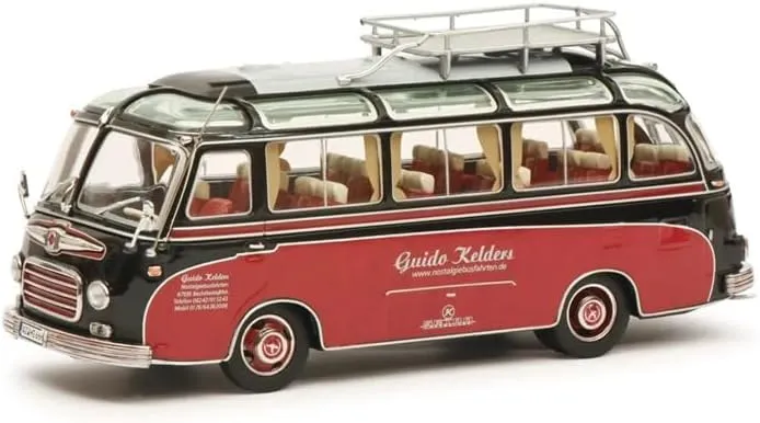 FloZ for Schuco for Setra S6 Brown/red Bus 1:43 Truck Pre-Built Model