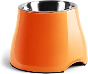 Fluffydream Elevated Dog Bowls,[Prevention of Vertebrae Disease][Super Non-Slip] Dog Bowl with Stainless Steel Bowl,High Capacity,forMedium/Small Size Dogs