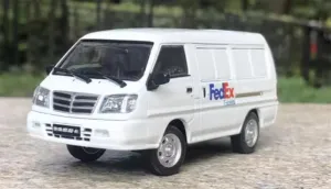 for MC for Southeast for Delica Classic Van for FedEx White 1:43 Car Pre-Built Model