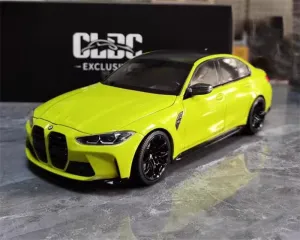 for Minichamps for BMW for M3 Competition 2020 Yellow 1:18 Car Pre-Built Model