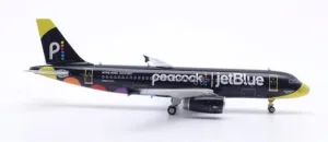 for Phoenix for JetBlue Airways for Airbus A320 N706JB for Peacock 1:400 Aircraft Pre-Built Model