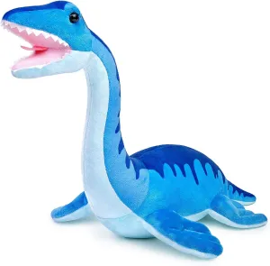 FRANKIEZHOU Simulation Plesiosaur Stuffed Animal-Blue 15.75" Dinosaur Toys, Serpentosaurus Plush Doll Cute Soft Large Stuffed Animals Dinosaurs Toy Plushies Birthday for Kids,Girls,Boys