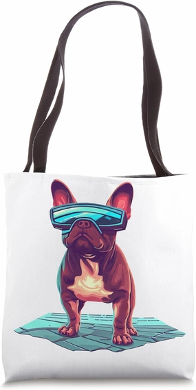 French Bulldog SciFi Tote Bag