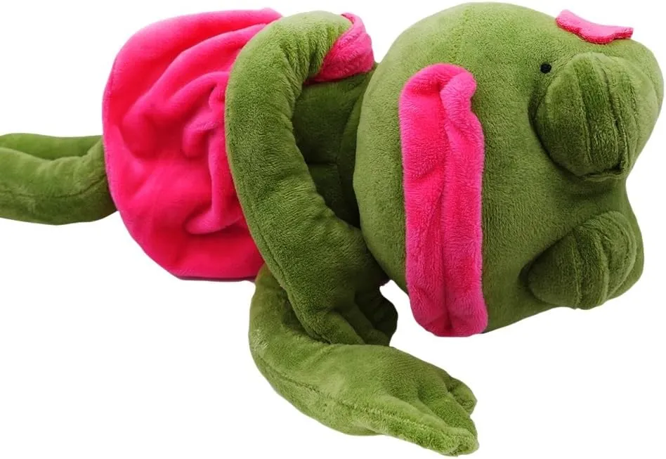 Frog Plush Toy Magic Emotive Frog Stuffed Animal Meme Doll,17.7 Inch Crystal Ultra Soft, Cute Home Gift, Interactive Toy for Children's Day