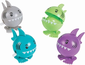 Fun Express Wind-Up Chomping Shark Toys – Engaging and Interactive Ocean-Themed Party Favors for Kids Perfect for Beach Parties Poolside Fun Ocean Adventures Summer Celebrations – 12 Pieces