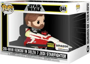 Funko POP! Rides: Star Wars - OBI-Wan Kenobi in Delta 7 - Collectable Vinyl Figure - Gift Idea - Official Merchandise - for Kids & Adults - Movies Fans