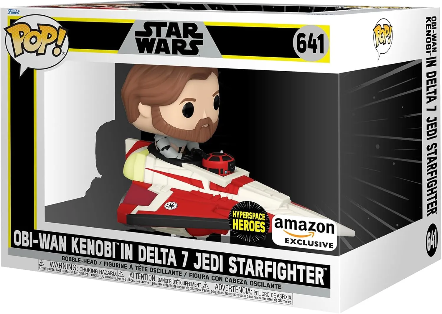 Funko POP! Rides: Star Wars - OBI-Wan Kenobi in Delta 7 - Collectable Vinyl Figure - Gift Idea - Official Merchandise - for Kids & Adults - Movies Fans