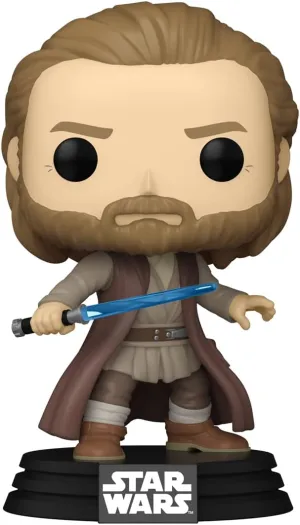 Funko POP! Vinyl: OBI-Wan Kenobi Battle Pose - Jasper - Star Wars - Collectable Vinyl Figure - Gift Idea - Official Merchandise - for Kids & Adults - TV Fans - Model Figure for Collectors and Display