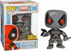 Funko Deadpool [Grey Suit] (Hot Topic Exc): Pop! Vinyl Figure & 1 Compatible Graphic Protector Bundle (020 - 03052 - B)