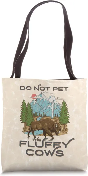 Funny Vintage Look Yellowstone National Park Bison Lover Tote Bag