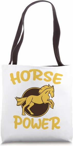Funny Horse Lover Tees - Horse Power - Graphic Tote Bag