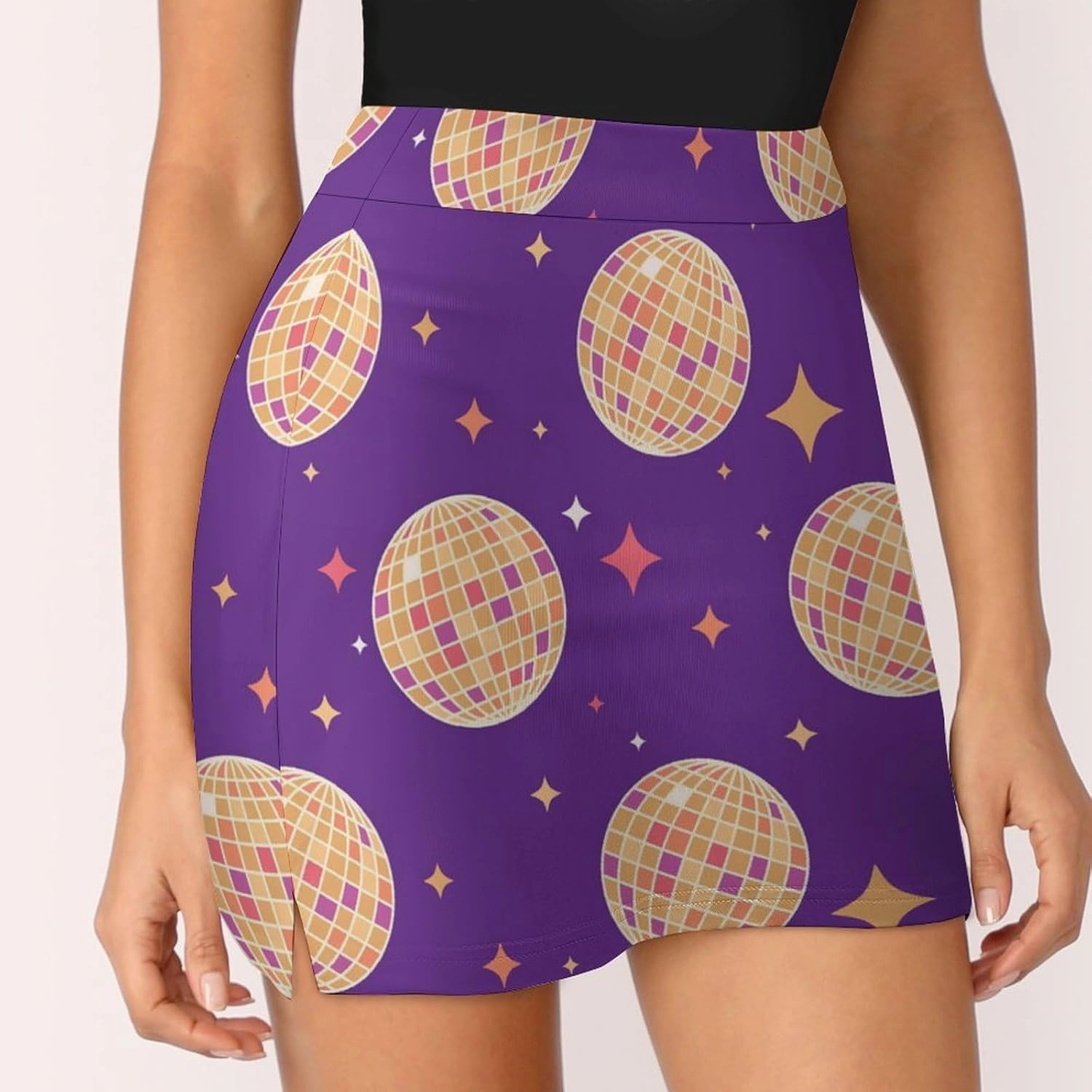 Funny Question Mark Pink Women's Golf Skirts with Inner Shorts Pockets High Waisted Athletic Skorts for Tennis Running