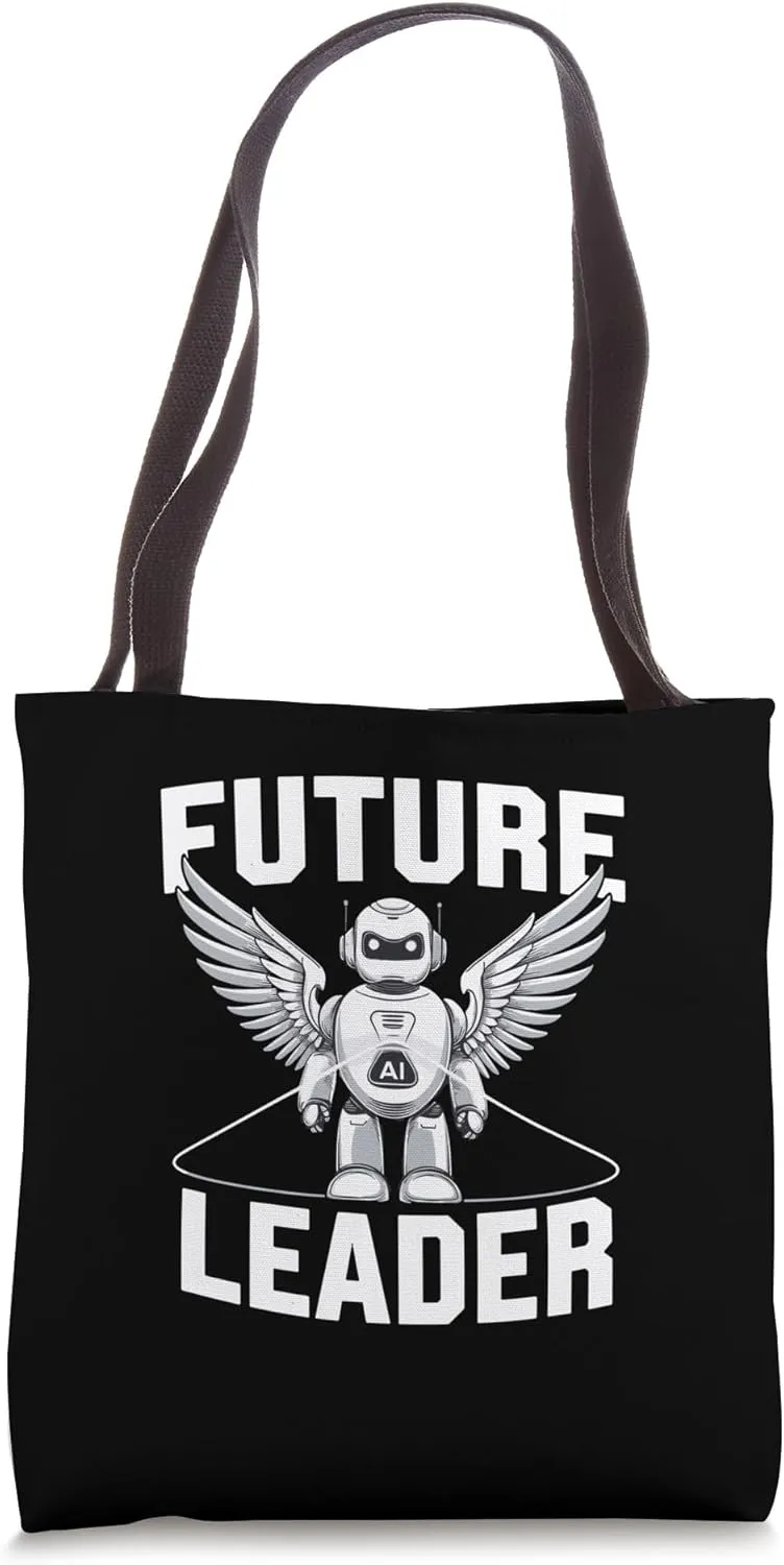 Future Leader AI Robot Wings Empowerment Tote Bag