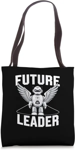 Future Leader AI Robot Wings Empowerment Tote Bag