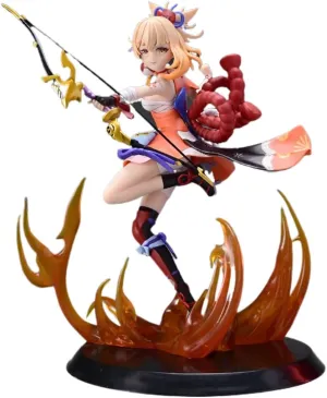 G-I Yoimiya 1/7 Figure PVC 25CM Anime Game Character Desktop Ornaments Gift