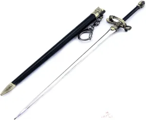 Game of Throne 1/6 Arya Stark Needle Sword 1/6 21cm /8.27 " Metal Weapon Model Desk Shelf Decoration Art Figure Arts Toys Collection Keychain Gift Party Supplies