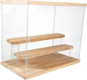Garneck Shiny Display Case 3-layer Acrylic Action Figure Display Mini for Home Decor