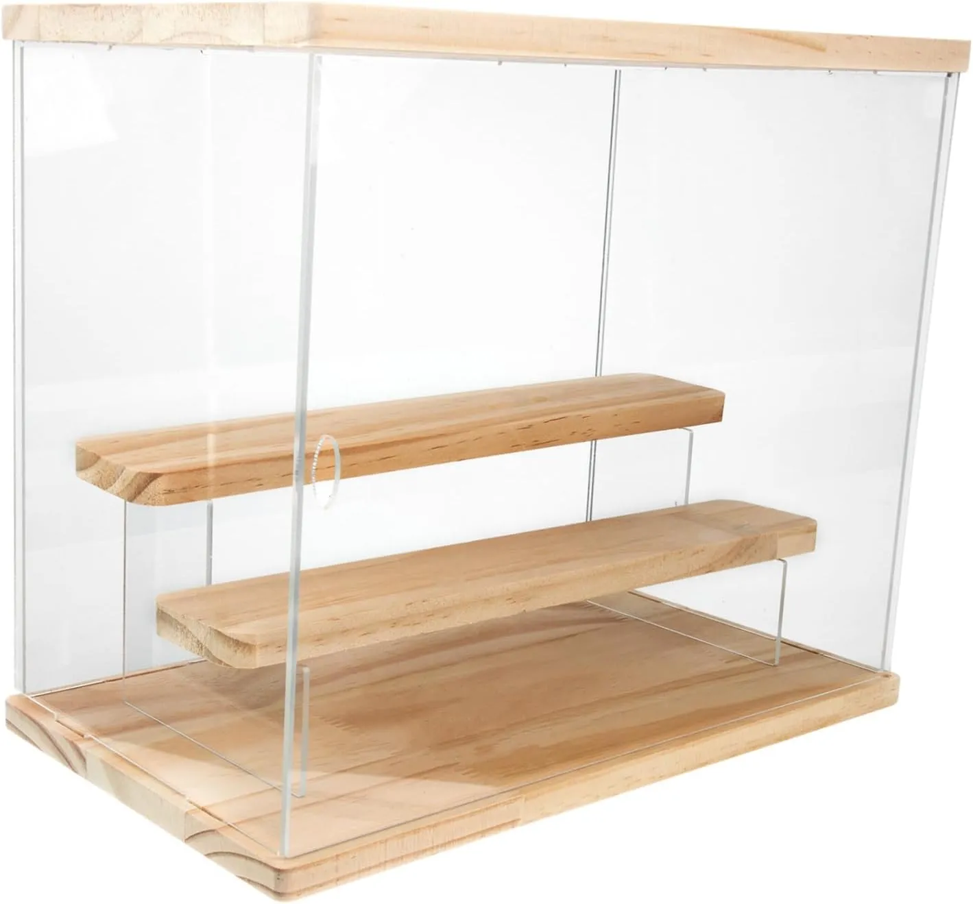 Garneck Shiny Display Case 3-layer Acrylic Action Figure Display Mini for Home Decor